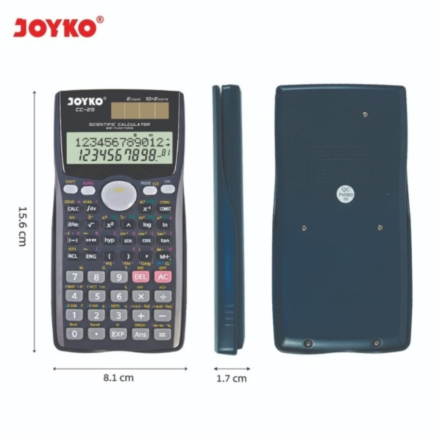 

JOYKO CC 25 Kalkulator Ilmiah 401 Func / Scientific Calculator CC25
