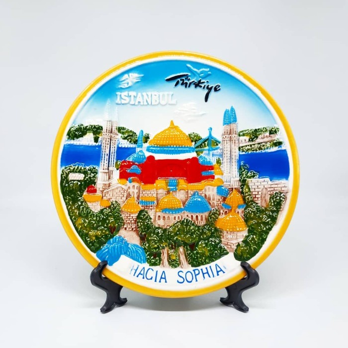 Piringku Pajangan Piring Keramik Timbul Turki