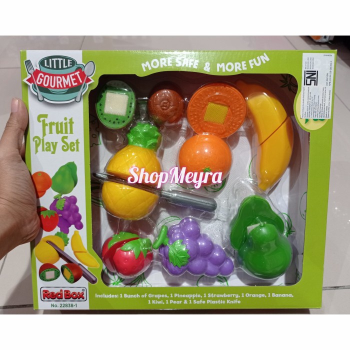 Hot Sale Redbox Little Gourmet Fruit Playset Mainan Potong Buah Terlaris