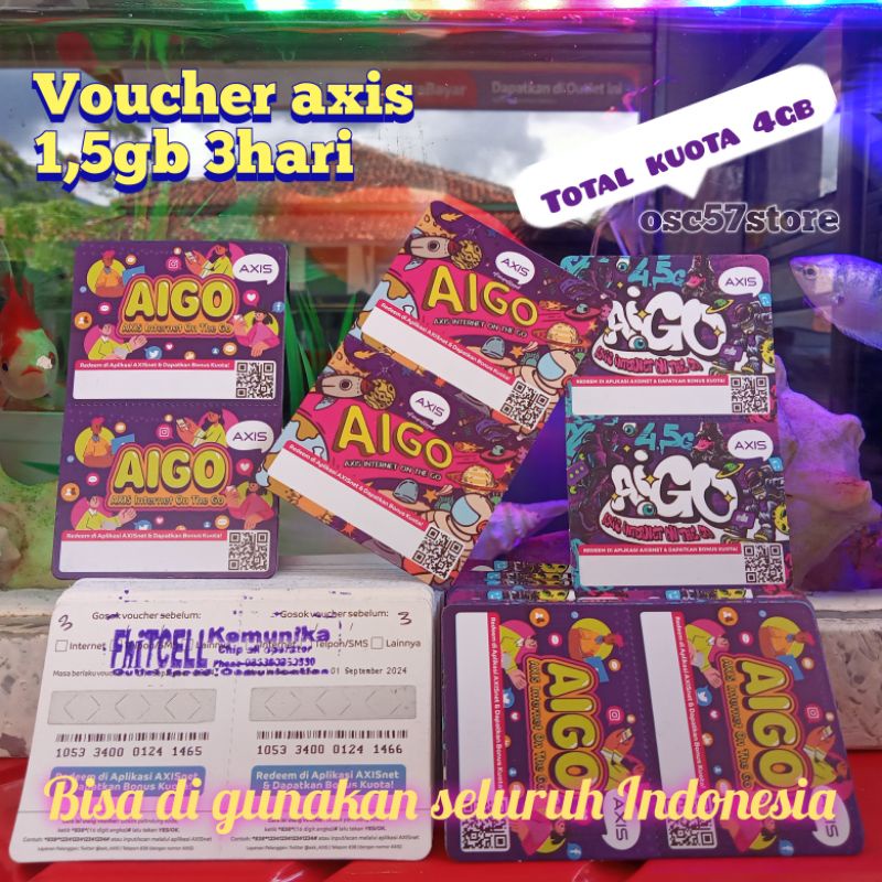 voucher Axis 1gb 3hari(20pcs)