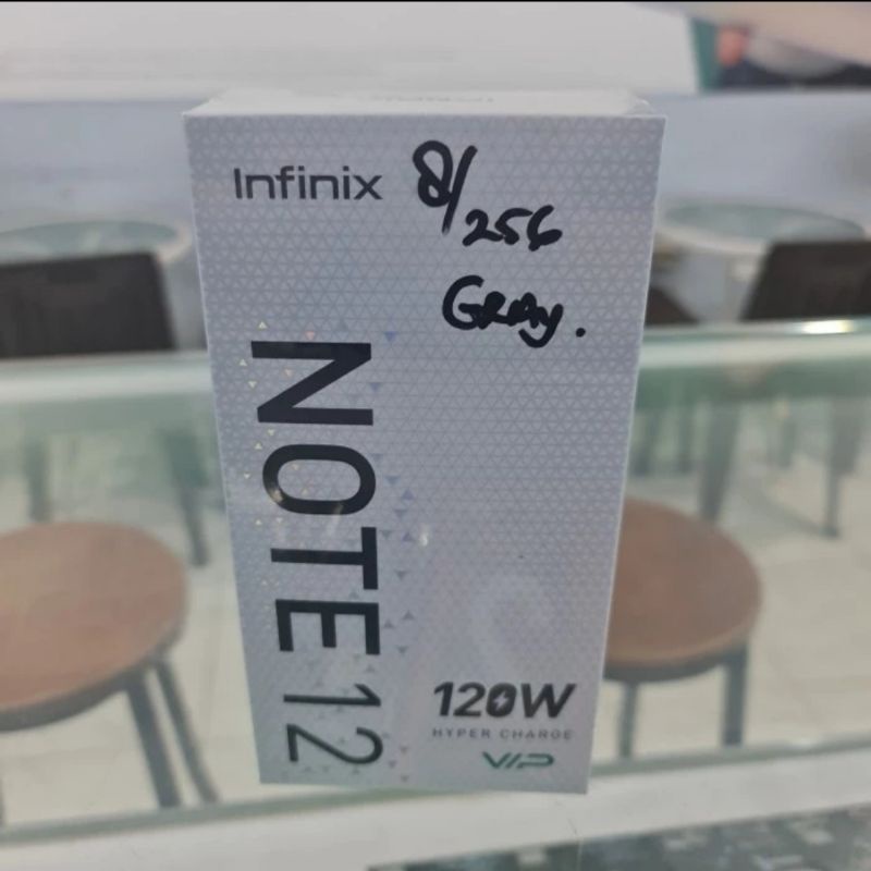 Handphone INFINIX 12 VIP NFC Ram 8/256 120 W Hiper Charger Warna Grey