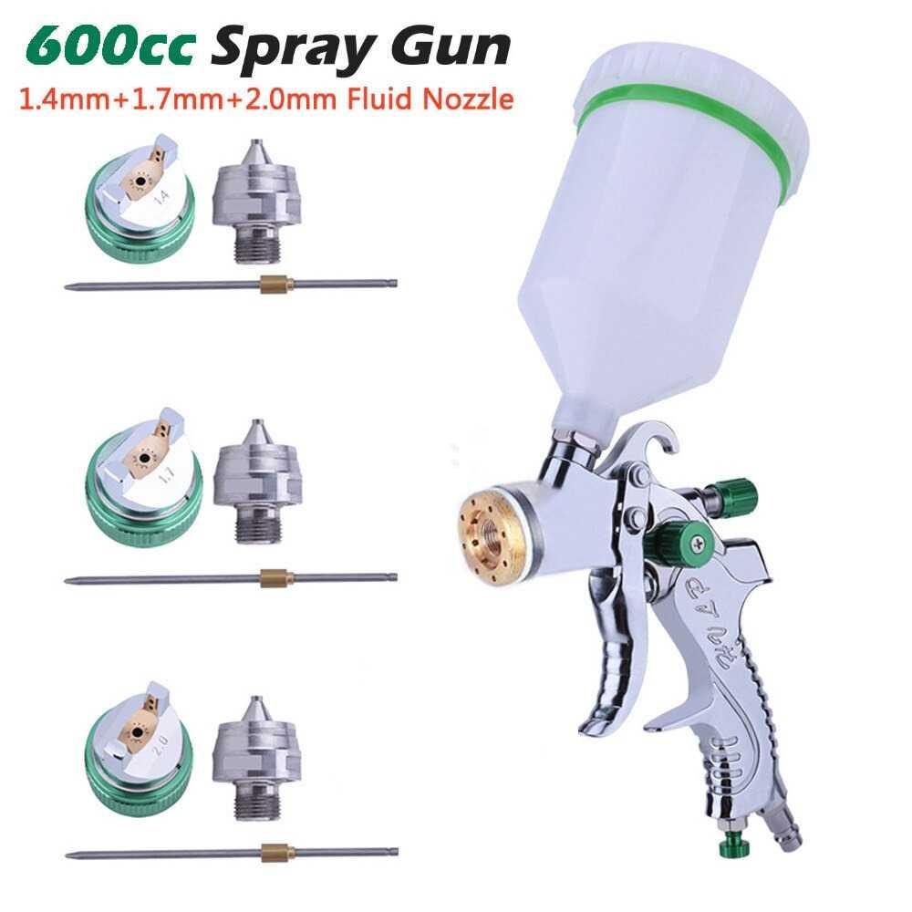 QAGO HVLP Professional Spray Gun Nozzle Airbrush 1.4/1.7/2.0mm - G2008