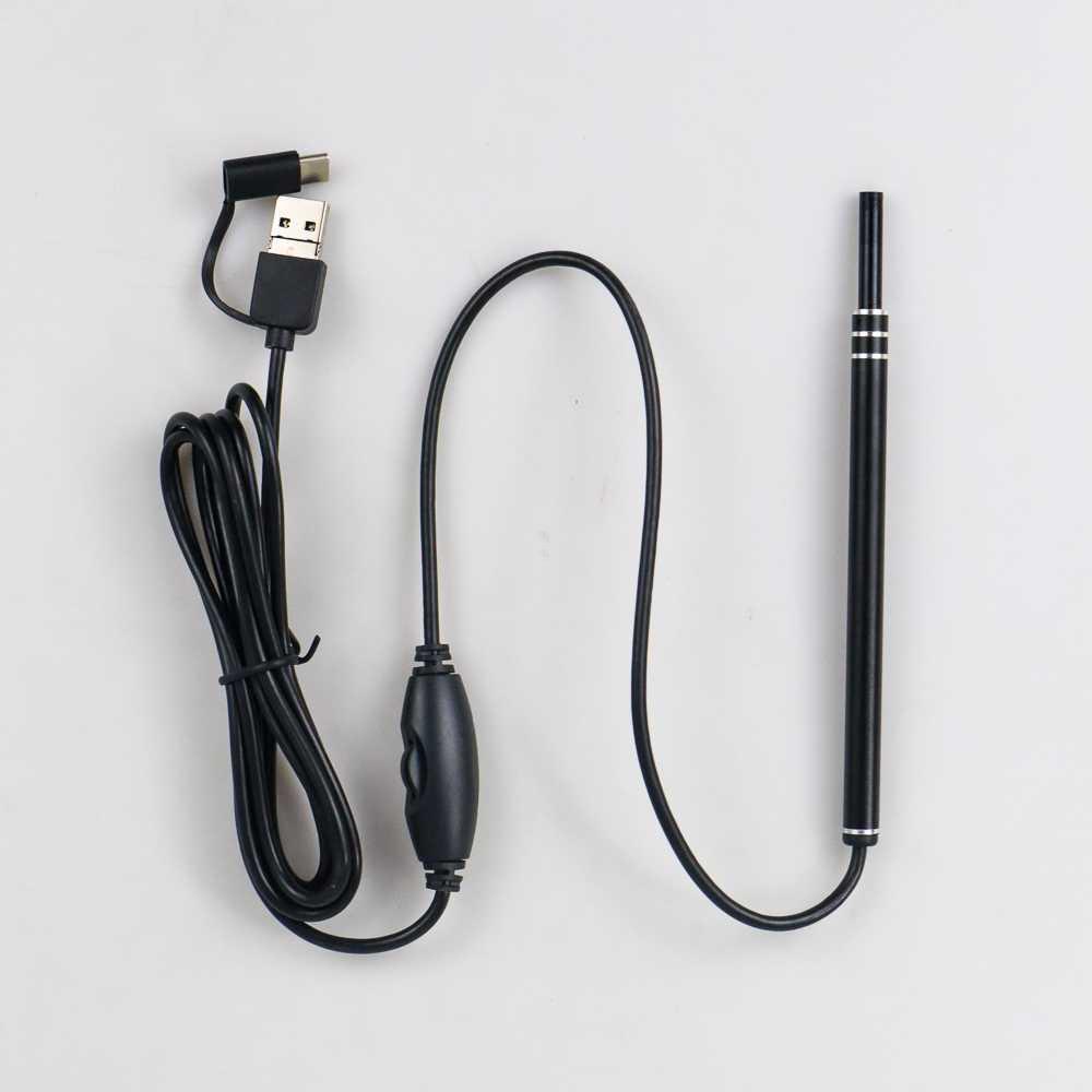 TaffOmicron 3 in 1 Kamera Endoscope HD Visual USB Earpick 6LED JC-7MM