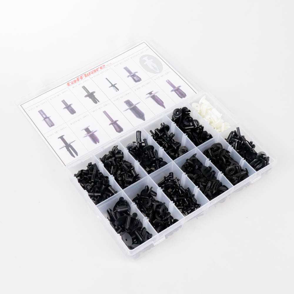 Taffware Baut Rivet Mobil Universal Car Push Pin Fasteners 350PCS - HE09