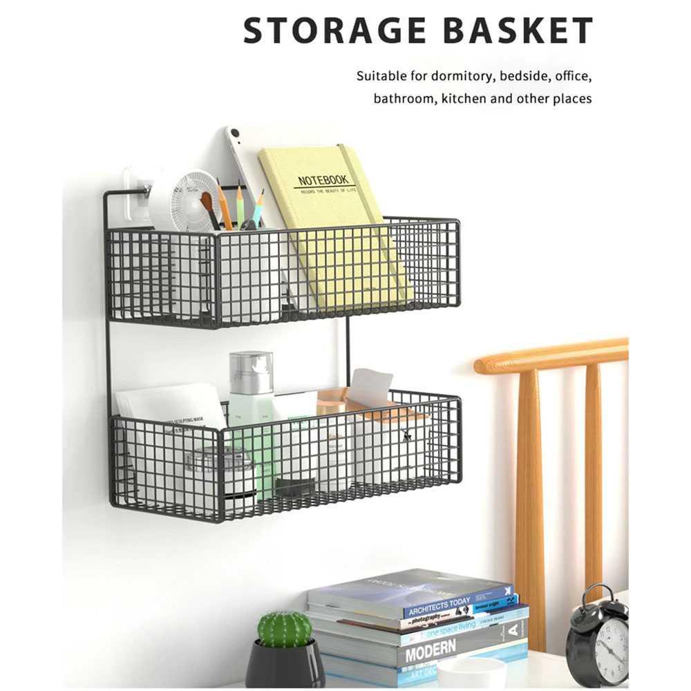 Rak Gantung Aluminium Organizer Rack Bathroom 2 Layers - G20