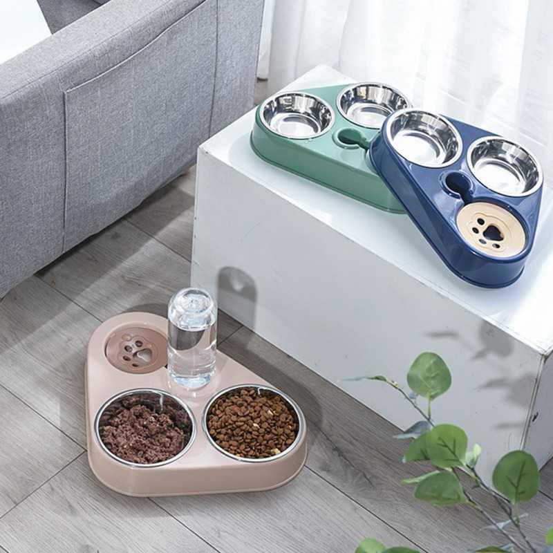 Tempat Makan dan Minum Hewan Peliharaan Feeding Dishes CH507 Mangman Stainless Hewan Peliharaan Tempat Makan Kucing Anti Semut Otomatis Tempat Makan Anjing Stainless Tempat Makan Anti Semut Tempat Makan Gantung Tempat Makan Anjing Otomatis Tempat Makan He