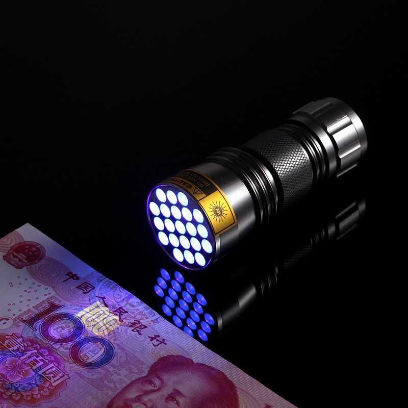 Senter Ultraviolet 395nm 21 LED - UV-21 Senter Led Super Terang Senter Kepala Super Terang Senter Super Terang Laser Jarak Jauh Senter Mini Senter Cas Senter Swat Senter Kepala Luby Senter Kepala Dony Lampu Senter Kepala Senter Police