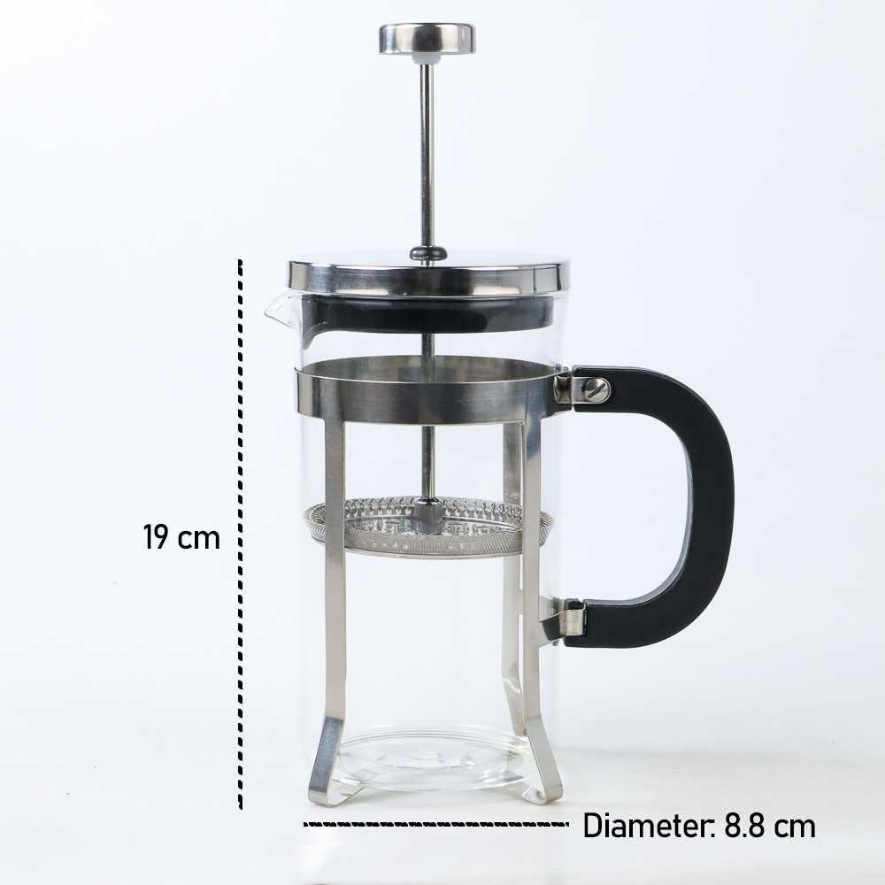 YoLife Glass Kettle French Press Coffee Tea Maker Pot 600ml - YL01