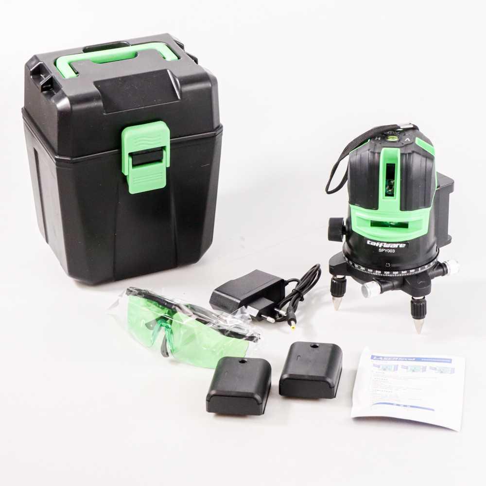 Taffware Self Leveling Projector Green Laser 2 Line PY003