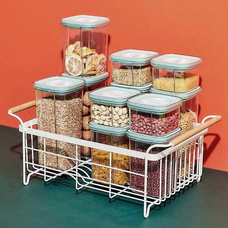 WELLFUTUR Toples Wadah Penyimpanan Makanan Sealed Food Storage MDP369 Toples Plastik Toples Kue Kering Toples Lebaran Plastik Toples Kaca Kue Lebaran Toples Plastik Bening Mika Tempat Bumbu Dapur Toples Set Kue Kering Toples Lebaran Set Toples Set Lebaran