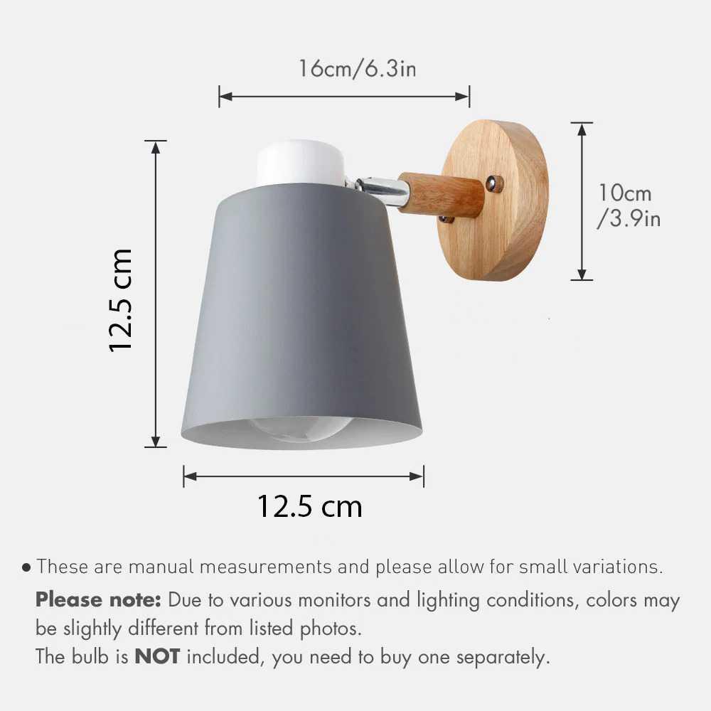 PHYVAL Fitting Lampu Hias Dinding Minimalis Nordic Style Socket E27 F-M004 Lampu Tidur Lampu Tidur Aesthetic Hiasan Dinding Hiasan Kamar Lampu Led Kamar Lampu Gantung Lampu Led Strip Lampu Hias Hiasan Kamar Aesthetic Lampu Kamar Tidur Lebaran Lampu Hias G