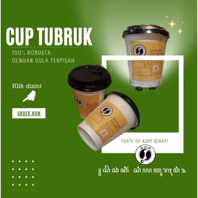 

Kopi tubruk | kopi cup | robusta Temanggung | kopi Borobudur | oleh-oleh khas Magelang