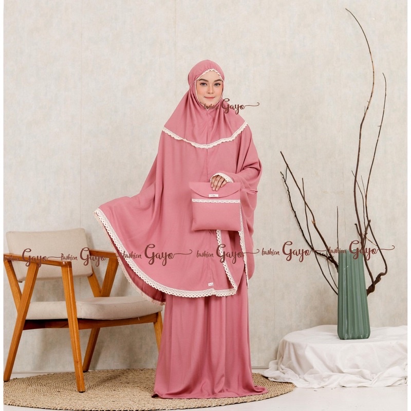 Limited Mukena Dewasa Mukena Bali Mukena Gayo Mukena Katun Rayon Motif Rajut Terkini K93 / Mukena Pu