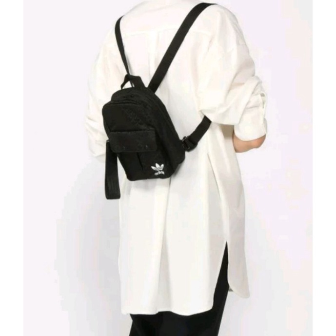 Original Tas Adidas Women Mini Backpack HK0130 Black