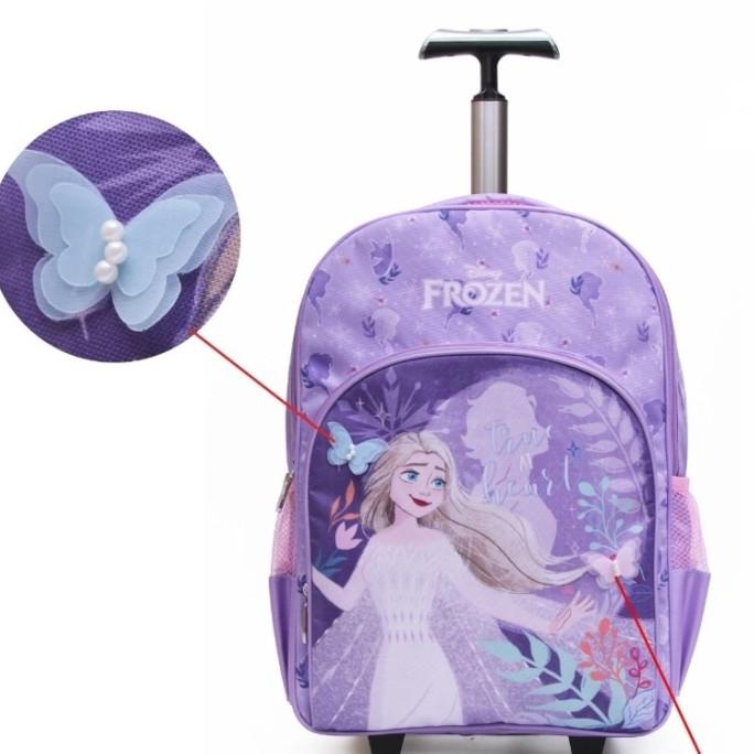 Tas Trolley Anak Frozen Butterfly 16' - Adinata /Koper Anak / Trolley