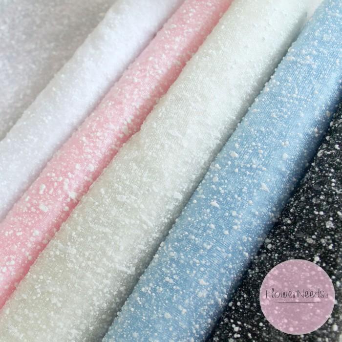 KAIN TILE SALJU / SNOWY WRAPPING PAPER / SNOWFLAKE POLYMESH / Tulle