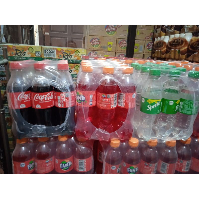 

SPRITE/FANTA/COCA COLA 390ml 1 PACK isi 12 botol