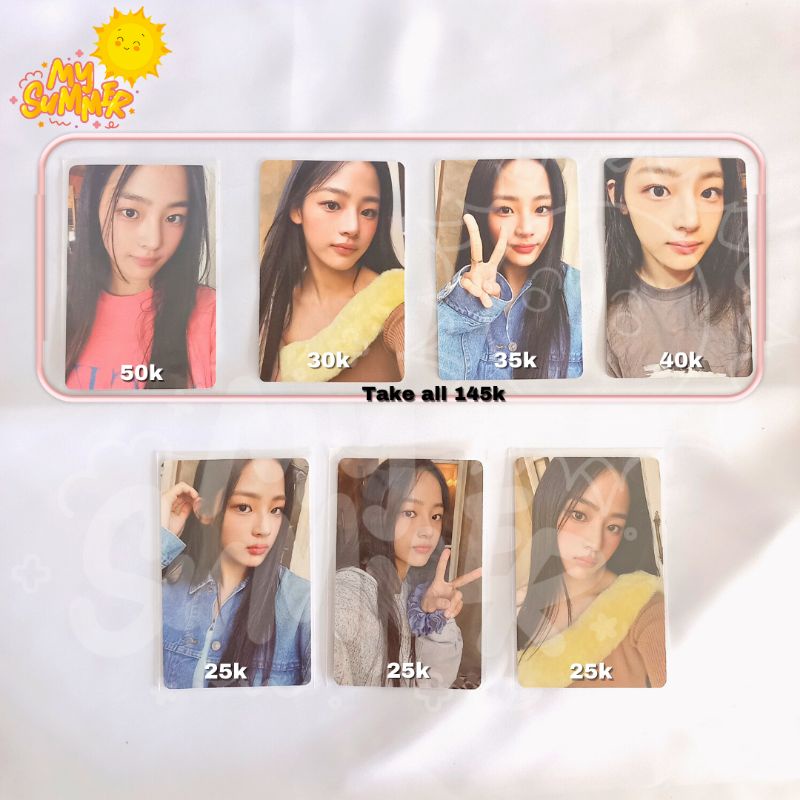 (Ready Stock) Photocard Minji Bluebook NewJeans PC Album Minji Vers Weverse Official