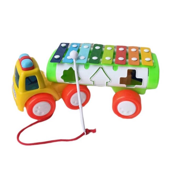 Mainan Anak Bayi Xylophone Musik Truk Music Truck Edukasi 1 2 3 Tahun