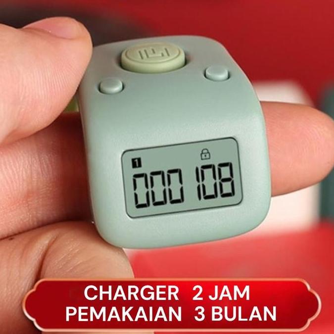 Tasbih digital Rechargeable generasi terbaru tally counter hold silent