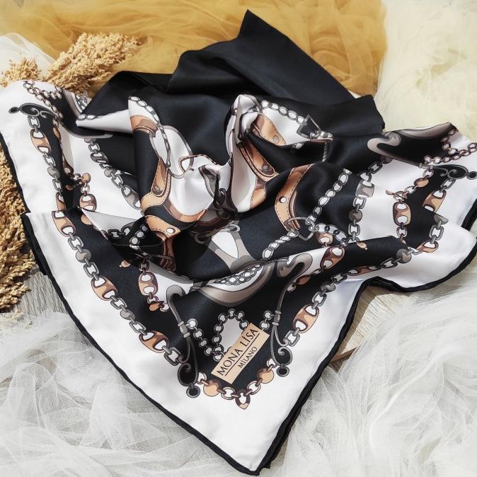 Jilbab Segi Empat Motif Terbaru Ukuran Besar Hijab Original Turkey