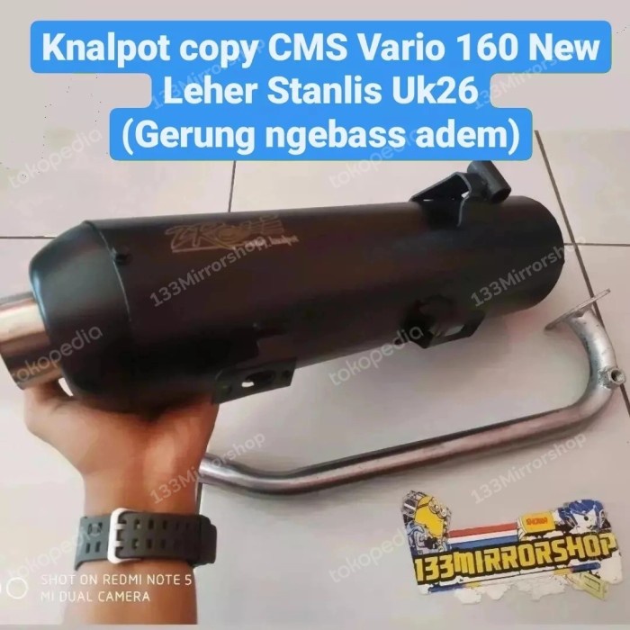 Knalpot Copy Cms Zrc Vario 160 Leher Stanlis