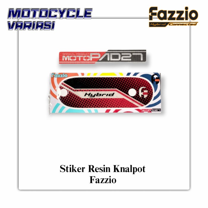 Stiker Fazzio Stiker Knalpot Fazzio Cover Knalpot Fazzio Resin