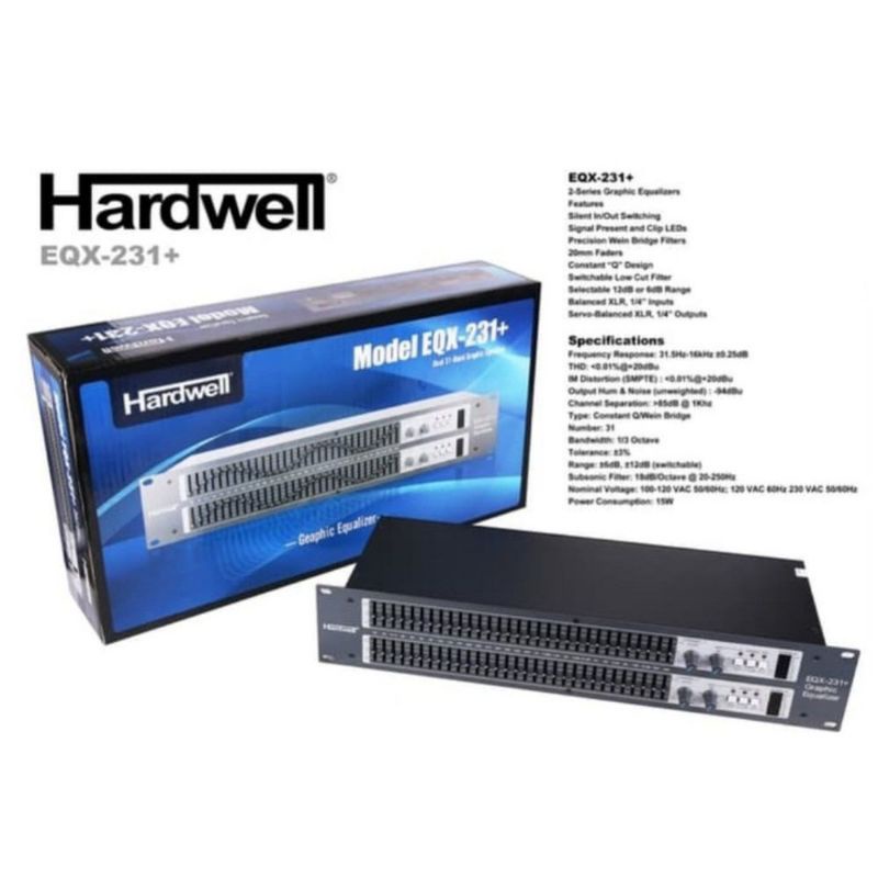 Equalizer Hardwell EQX 231 / EQX231 Original Garansi resmi Hardwell equalizer Hardwell eqx231+ / eqx 231+ / equaliser  hardwell equalizer dbx