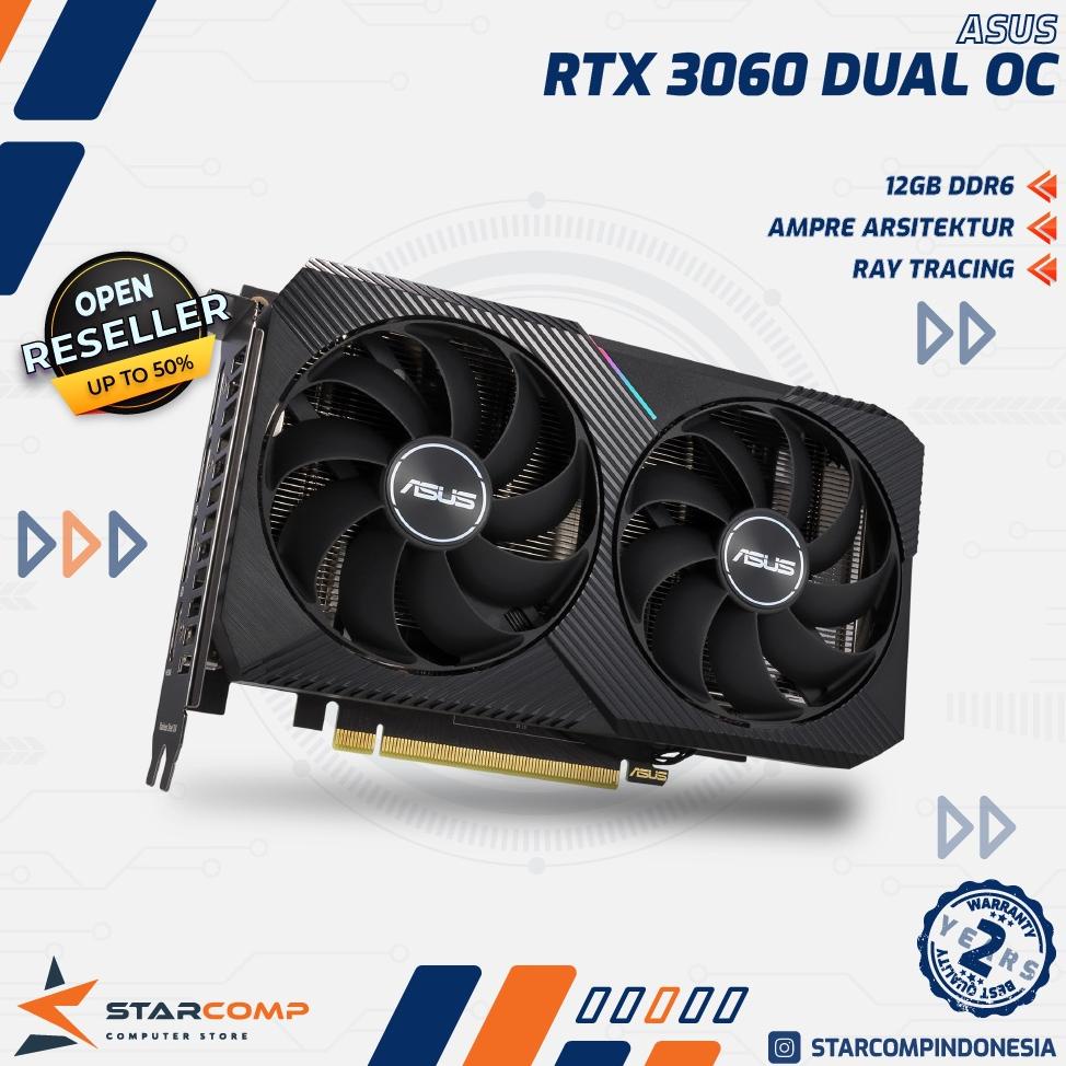 ASUS Dual GeForce RTX 3060 V2 OC Edition 12GB GDDR6 VGA RTX3060