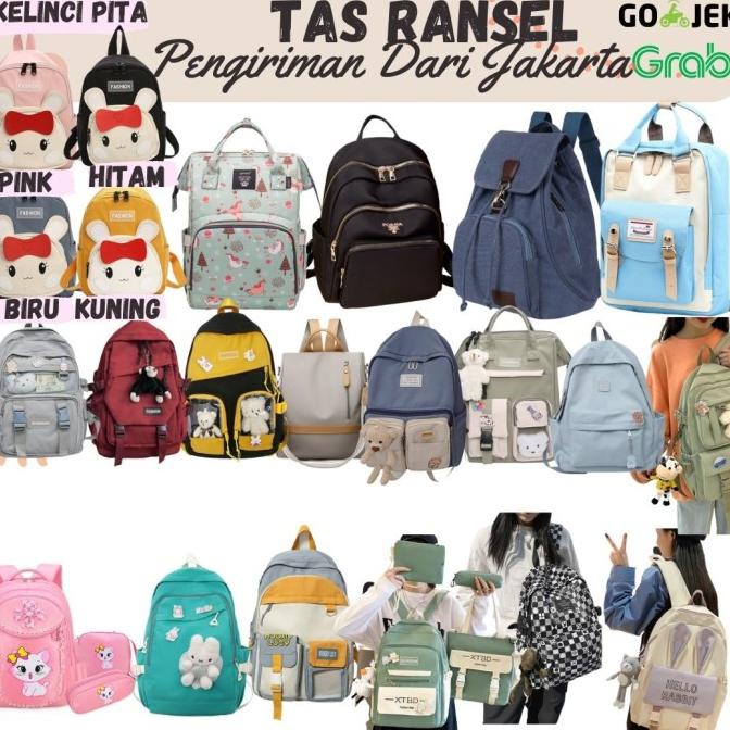 Tas Sekolah Anak Perempuan Tas Ransel Wanita Tas Import SD SMP SMA SMK