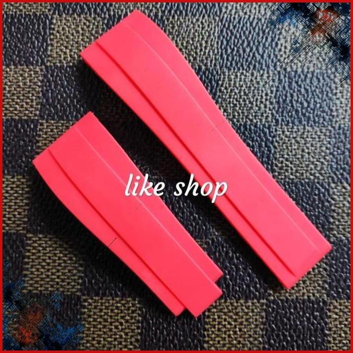 (LIKE) TALI STRAP JAM TANGAN ROLEX KARET RUBBER SUPER PRIA MERAH