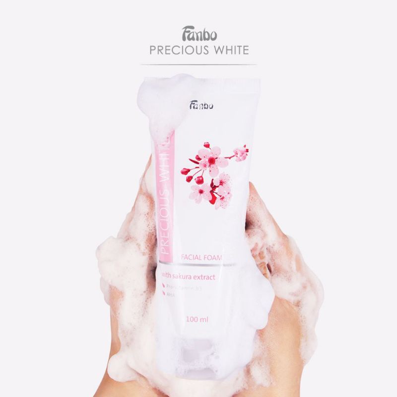 Fanbo Precious White Facial Foam With Sakura Extract