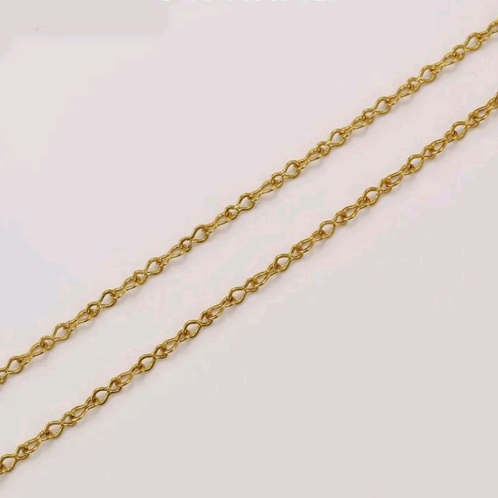kalung polos liontin titanium anti karat