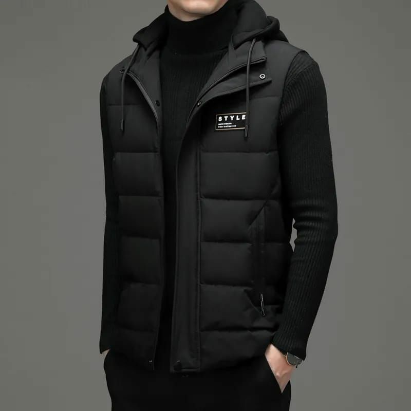 Vest Pria Rompi Motor Hoodie Gelembung Original