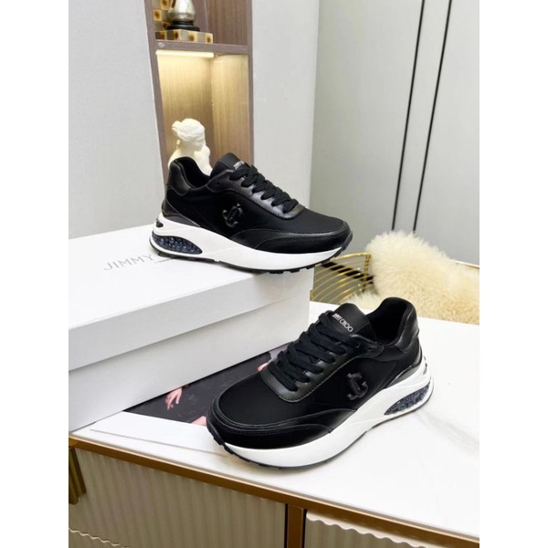 sepatu wanita sneaker cewek jimmy choo new mirror vip p1shoes sepatu run away