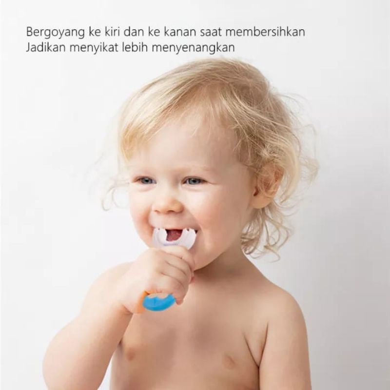 Sikat Gigi Anak Bentuk U Shape Silikon