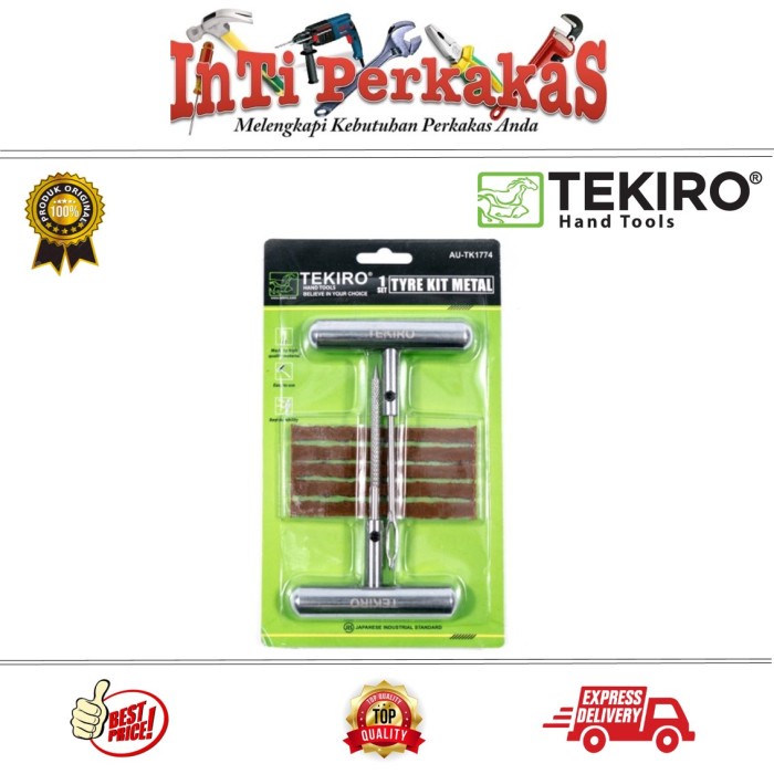 

Ukirku Tekiro Alat Tambal Ban Tubles Gagang Besi 1 Set