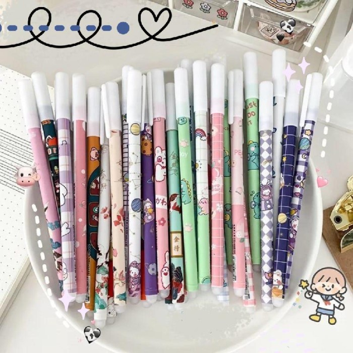 

Bolpoin Pulpen Gel Tinta Bisa Dihapus Aesthetic Gel Erasable Pen