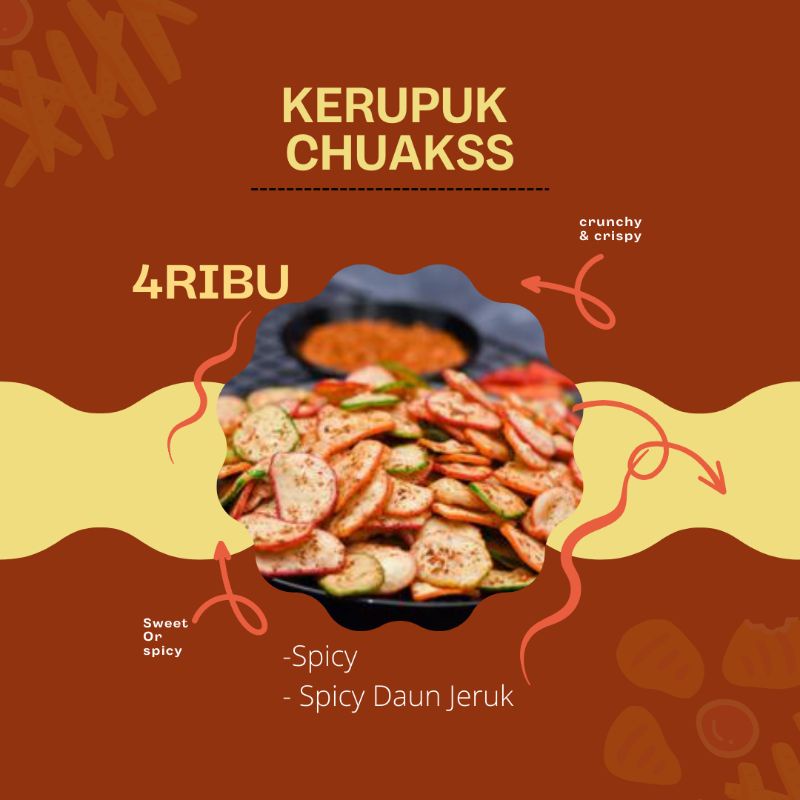 

kerupuk chuakss pedas/ daun jeruk 40gr
