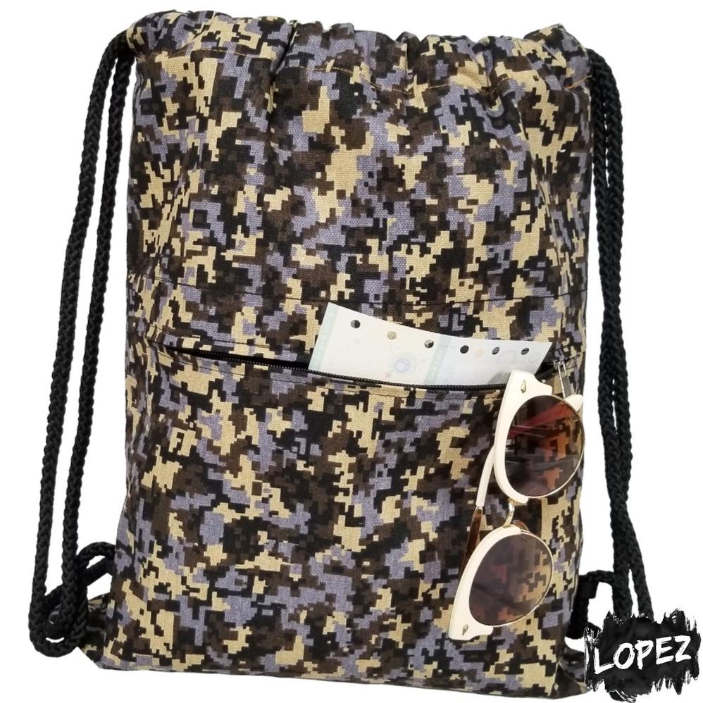

String Bag Minecraft Army / Drawstringbag Tentara / Goodiebag Pixel Canvas Lopez Promo Best Seller!