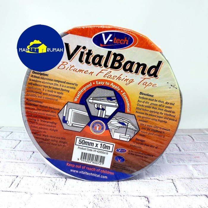 

HOT SALE Vitalband Fastband Isolasi Talang Bitumen Tape - 5 cm x 10 m