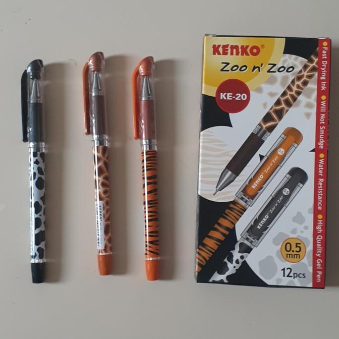 

pulpen gel kenko KE-20 Zoon'Zoo black