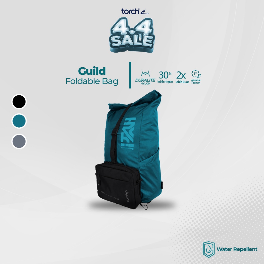 Torch Guild Tas Ransel Lipat Tas Selempang Gamer 2 In 1 - Foldable Backpack Sling Bag Ransel Gamers