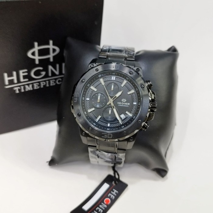 DISKON SPESIAL JAM TANGAN PRIA HEGNER 1684 TALI RANTAI SPORT ORIGINAL TERMURAH