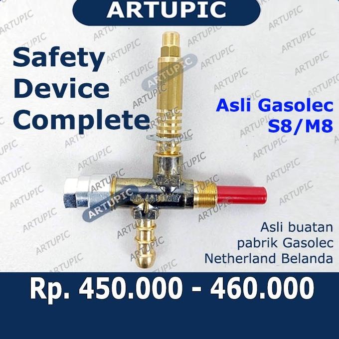 Safety Device Complete Gasolec Asli Spareparts Spuyer Nozzle Tombol