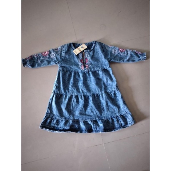 gamis jeans anak 1 - 5 tahun