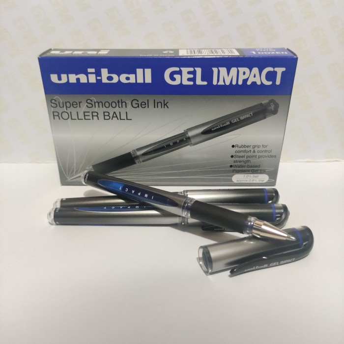 

Pen Uniball GEL IMPACT 1.0 hitam biru Gelpen