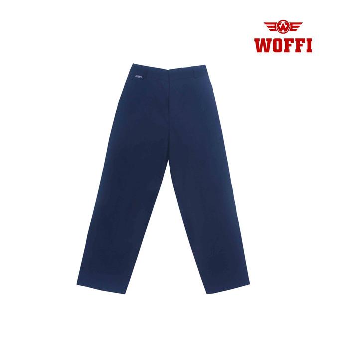 Woffi Seragam SMP Celana Panjang Karet Biru