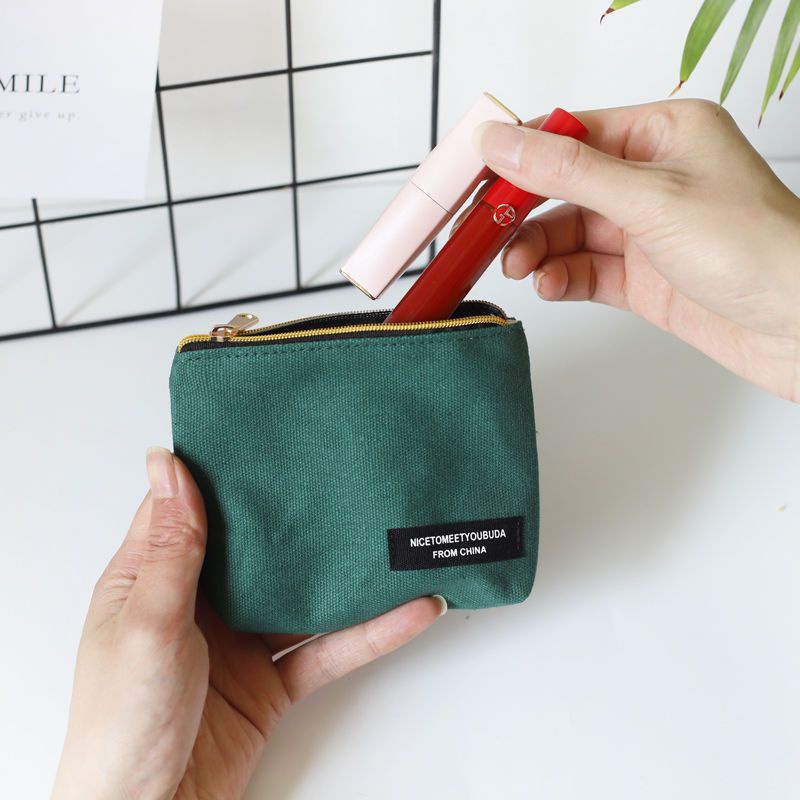 Sera versi Korea dari ins dompet koin warna solid sederhana super kecil mini siswa perempuan dompet koin segar kecil gaya dingin