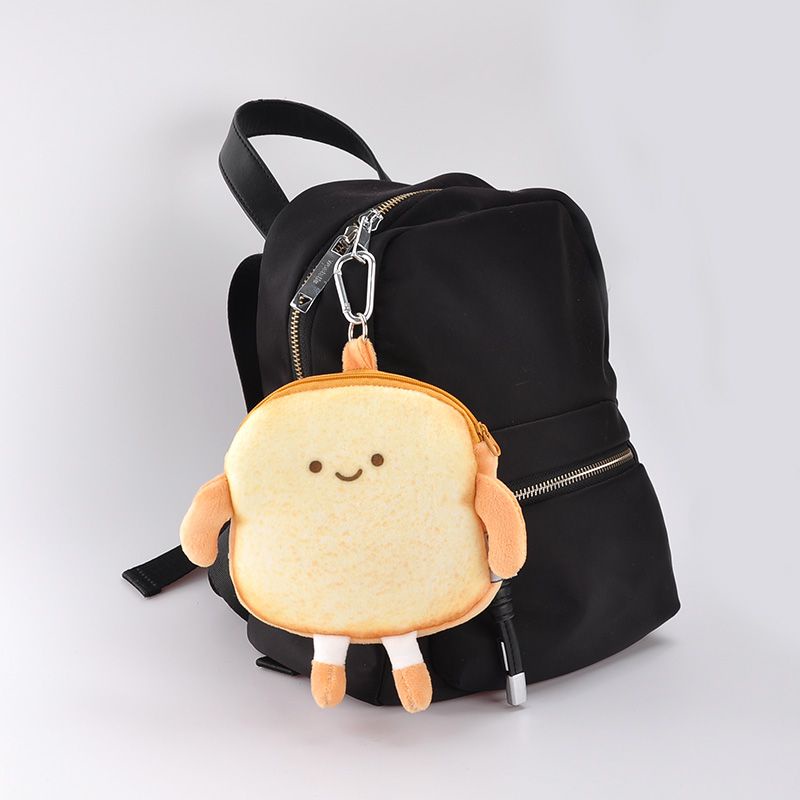 Sera Jepang ekspresi lucu mengiris roti dompet koin Messenger tas gadis tas kreatif kartun JK kepribadian pakaian tas kecil